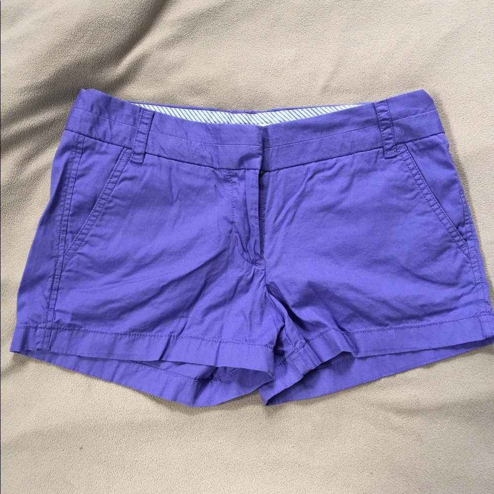 Purple J Crew shorts